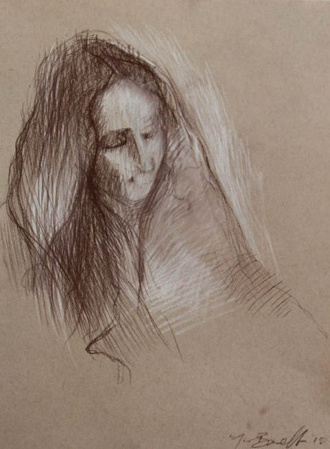drawing and tenebrism, light and the human figure, noe badillo drawings, sketchbooks by famous artists, artnet badillo, artnews badillo, light and shadow, chiaroscuro